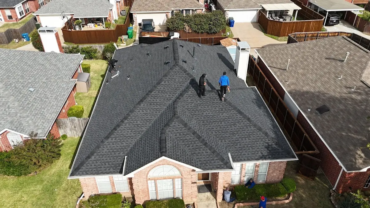 Slate & Tile Roof Repair work in progress on a Santa Cruz property